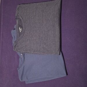 Mens Long Sleeve T-shirt X2 XXL